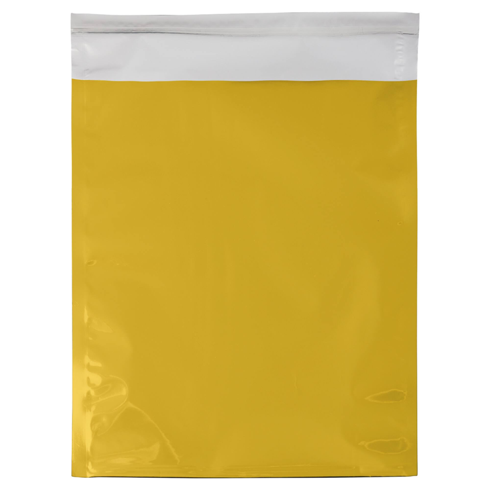 JAM Paper 9" x 12" Gold Foil Open End Envelopes with Self Adhesive Closure, 25ct.
